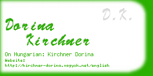 dorina kirchner business card